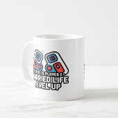 Mug Married Life Level Up Gamer Art (Devant gauche)