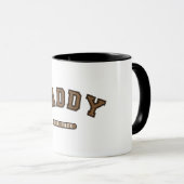 Mug Marron Cuir Papa Établ. Graphique Établie (Devant droit)