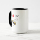Mug Marron d'abeilles, cadeau pour apiculteur, mignon  (Devant gauche)