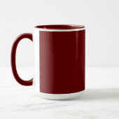 Mug Marron-marron simplement élégant (Gauche)