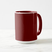 Mug Marron-marron simplement élégant (Devant droit)