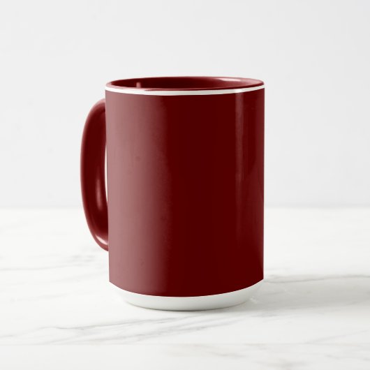 Mug Marron-marron simplement élégant (Devant gauche)
