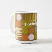 Mug Marron Orange Vert Bohème (Devant gauche)