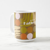 Mug Marron Orange Vert Bohème (Devant gauche)