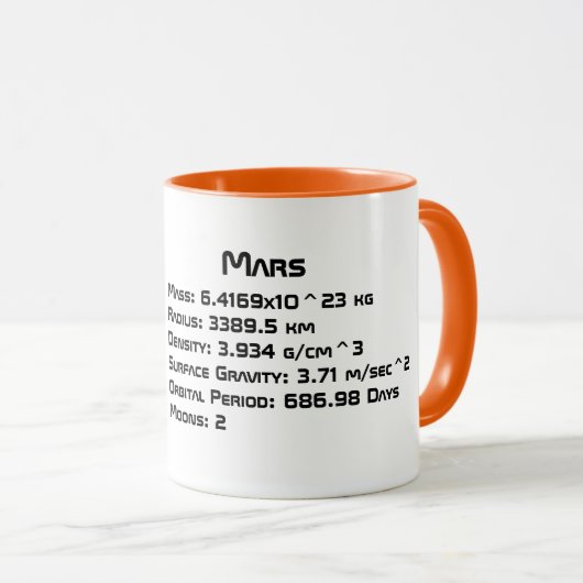 Mug Mars (Devant droit)