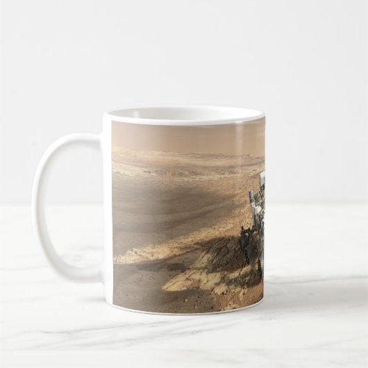 Mug Mars 2020 Rover Sur La Surface De Mars. (Gauche)