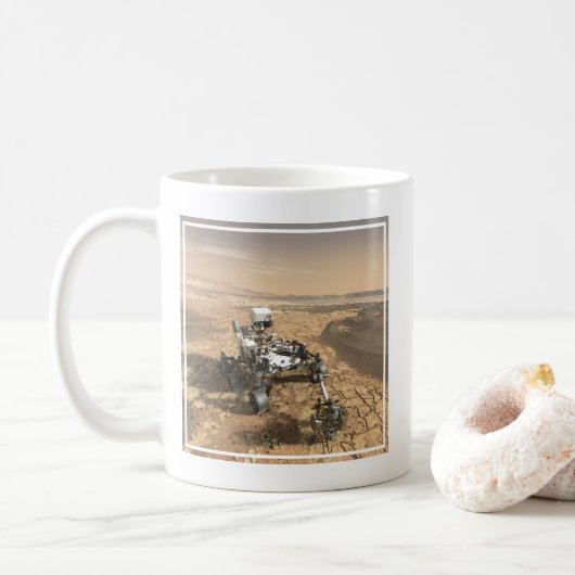 Mug Mars 2020 Rover Sur La Surface De Mars. (Avec donut)