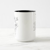 Mug mars Bridesmaid | Fleur de naissance en fleurs de (Centre)