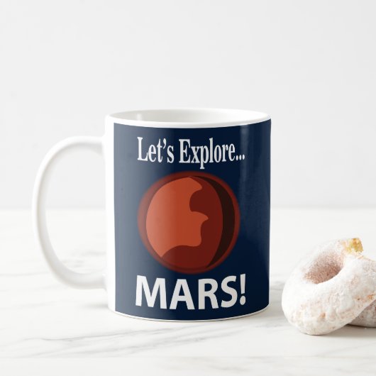 Mug Mars Explorons Mars (Avec donut)