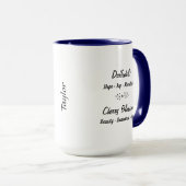 Mug Mars Fleur de naissance jonquille et fleurs de cer (Devant droit)