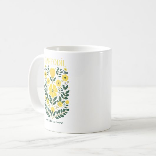 MUG MARS FLEURS DE NAISSANCE DAFFODIL (Devant gauche)