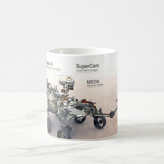 Mug Mars La Persévérance Rover Avec Instruments (Centre)
