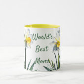 Mug Mars Mois de naissance Daffodiles à fleurs. Fête d (Centre)