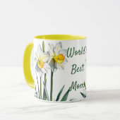 Mug Mars Mois de naissance Daffodiles à fleurs. Fête d (Devant gauche)