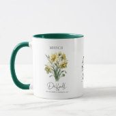 Mug Mars Mois de naissance Daffodique Anniversaire Cad (Gauche)