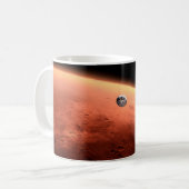Mug Mars Science Laboratory approchant Mars. (Devant gauche)