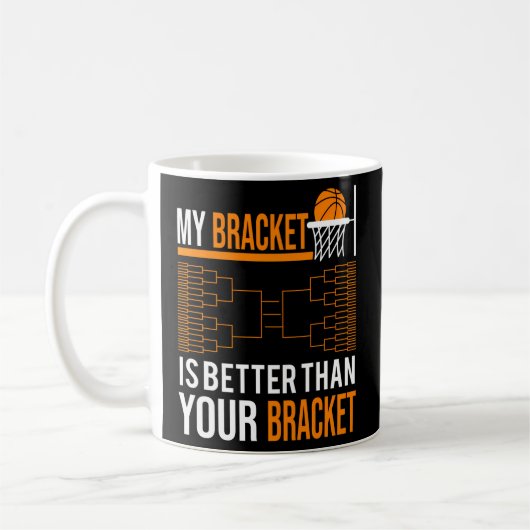 Mug Mars Tournoi De Basket-Ball Mon Support Est Mieux  (Gauche)