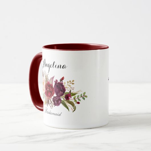 Mug Marsala bordeaux (Devant gauche)
