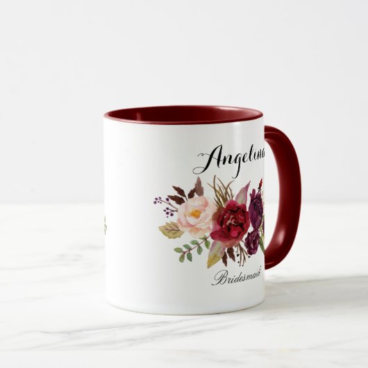 Mug Marsala bordeaux (Devant droit)