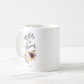 Mug Marsala bordeaux Mère florale du marié (Devant gauche)