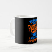 Mug Marshmallow feu de poubelle drôle (Devant gauche)