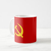 Mug Marteau et faucille russes communistes de l'URSS (Devant gauche)