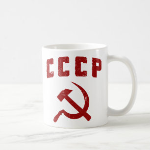 Mug marteau vintage et faucille de l'URSS de cccp