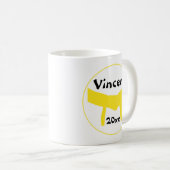 Mug Martial Arts Ceinture Jaune (Devant droit)