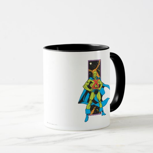 Mug Martian Manhunter & fond spatial (Devant droit)