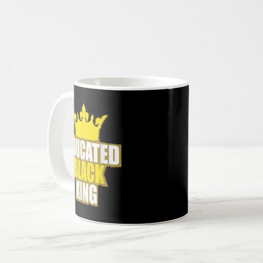 Mug Martin Luther King Jr. Day Educated Black King Shi (Devant gauche)
