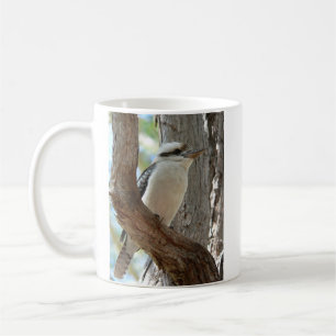 Mug Martin-pêcheur riant perché dans un eucalyptus
