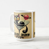 Mug Martini Black Cat Futuriste Atomique Espace (Devant gauche)
