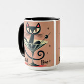 Mug Martini Black Cat Futuriste Atomique Espace (Devant gauche)