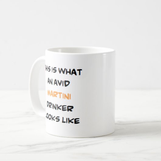 Mug martini drinker, avide (Devant gauche)