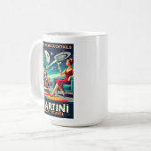 Mug Martini Space Affiches de voyage Death Star Cockta (Devant gauche)