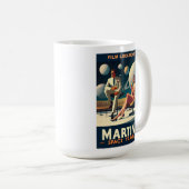 Mug Martini Space Affiches de voyage Emplacements de f (Devant droit)