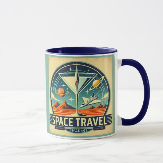 Mug Martini Space Travel 1957 New Worlds Logo (Droite)