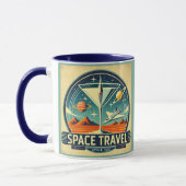 Mug Martini Space Travel 1957 New Worlds Logo (Gauche)