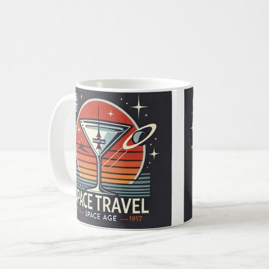Mug Martini Space Travel 1957 Space Age Logo (Devant gauche)