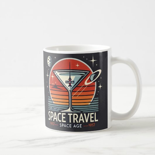 Mug Martini Space Travel 1957 Space Age Logo (Droite)