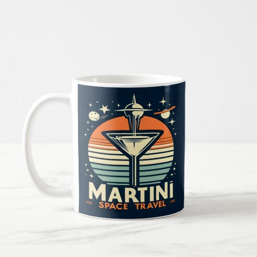 Mug Martini Space Travel Lift Off Logo (Gauche)