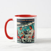 Mug Martini Space Travel Poster Films Sci-Fi Dans L'Es (Gauche)