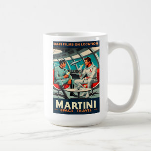 Mug Martini Space Travel Poster Films Sci-Fi Dans L'Es