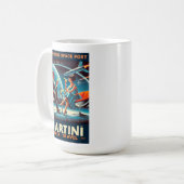 Mug Martini Space Travel Poster Rogue Space Port (Devant gauche)