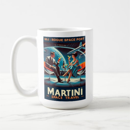 Mug Martini Space Travel Poster Rogue Space Port (Gauche)