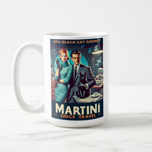 Mug Martini Space Travel Poster SP5 : Agence de Chat N (Gauche)