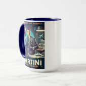 Mug Martini Space Travel Poster SP5 : Agence de Chat N (Devant gauche)
