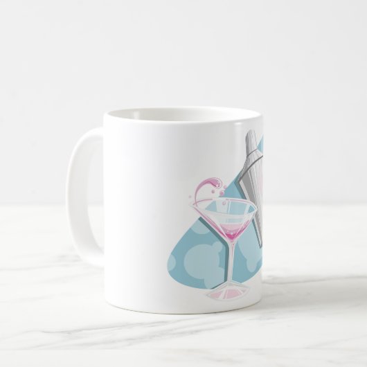 Mug Martini Verre Et Shaker (Devant gauche)