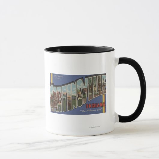 Mug Martinsville, Indiana - Scènes de grandes lettres (Droite)