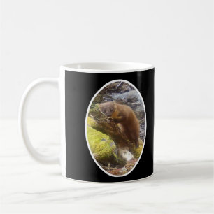 Mug Martre des Pins Sur Rondin de Bois Mousses Vertes 